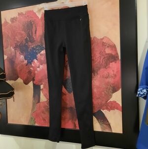 Girl's Stretch Black YOGA DRI*MORE Leggings W/Hidden Pocket XL 14-16